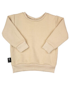 sweater-waffle-sand-TessLiva-handgemaakte-baby-kinderkleding