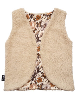 gilet-bloemen-bruin-licht-biege-teddy-tessliva-handgemaakte-baby-kinderkleding1a
