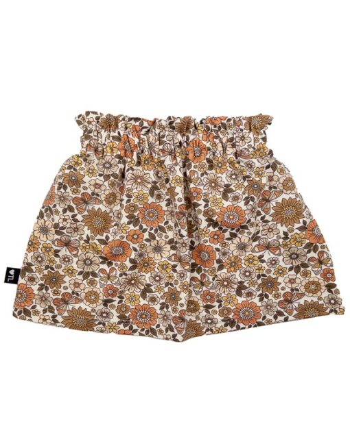 Paperbag skirt flowers en butterflies 86