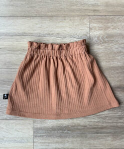 Paperbag skirt toffee (brede rib)