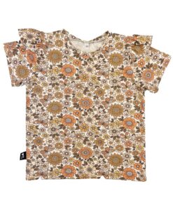 Shirt ruffles flowers en butterflies 86