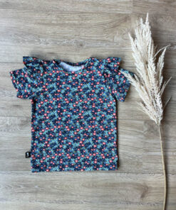 Shirt bloemen blauw
