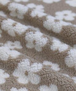 Bloemen beige (teddy)