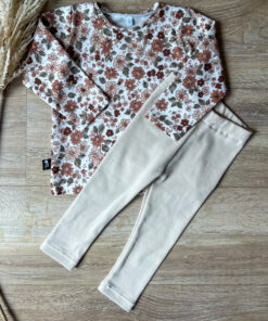 Longsleeve bloemen cacao 92