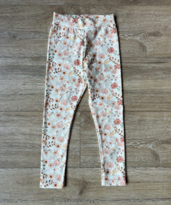 Legging pastel bloem perzik 110