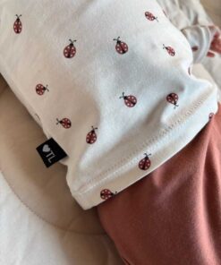 Alternative view of Set longsleeve lieveheersbeestje en broekje roze klei