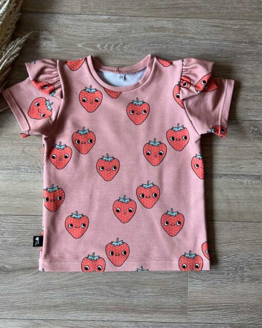 Shirt aardbei (french terry)