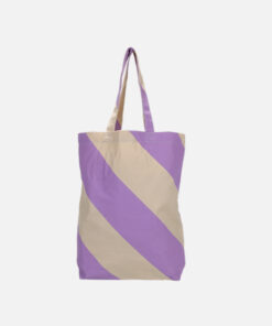 Katoenen shopper lila