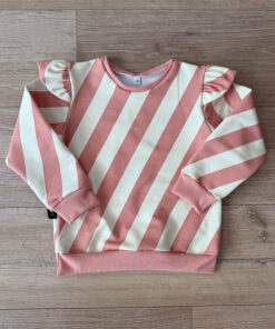 Sweater streepjes (french terry)