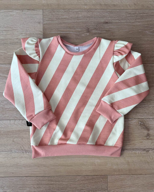 Sweater streepjes (french terry)