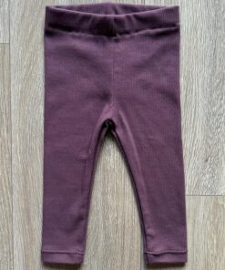 Legging burgundy (fijne rib)