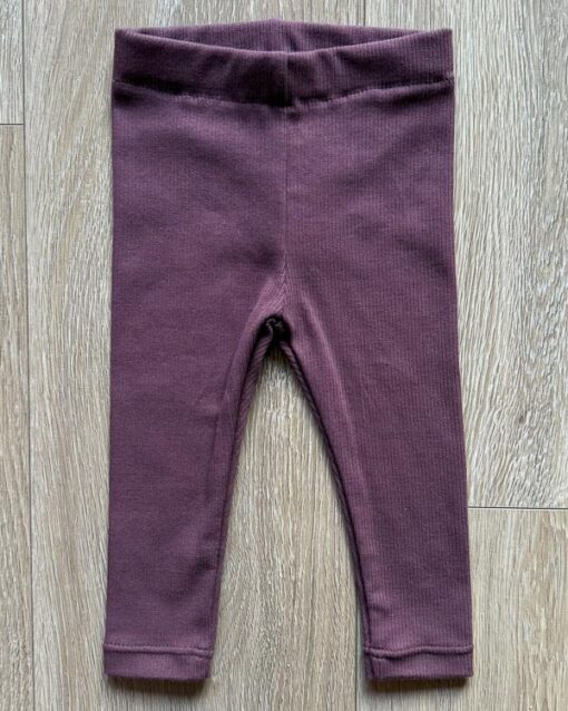 Legging burgundy (fijne rib)