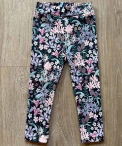 Legging digital flowers navy