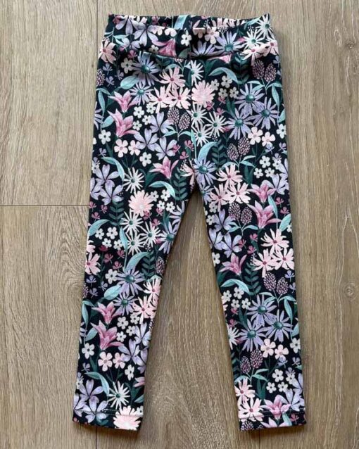 Legging digital flowers navy
