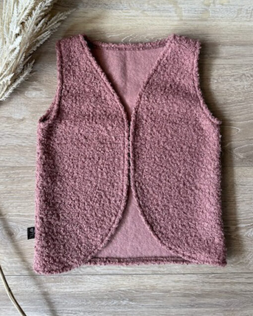 Gilet oud roze (teddy)