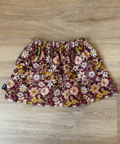 Rokje tess geen bloemen burgundy (katoen) 98