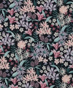 Longsleeve digital flowers navy