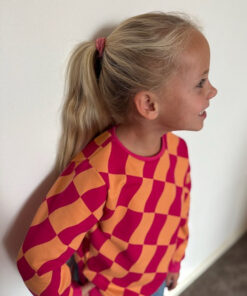 Sweater fuchsia geblokt (sweat) 5 sweater fuchsia geblokt sweat 3